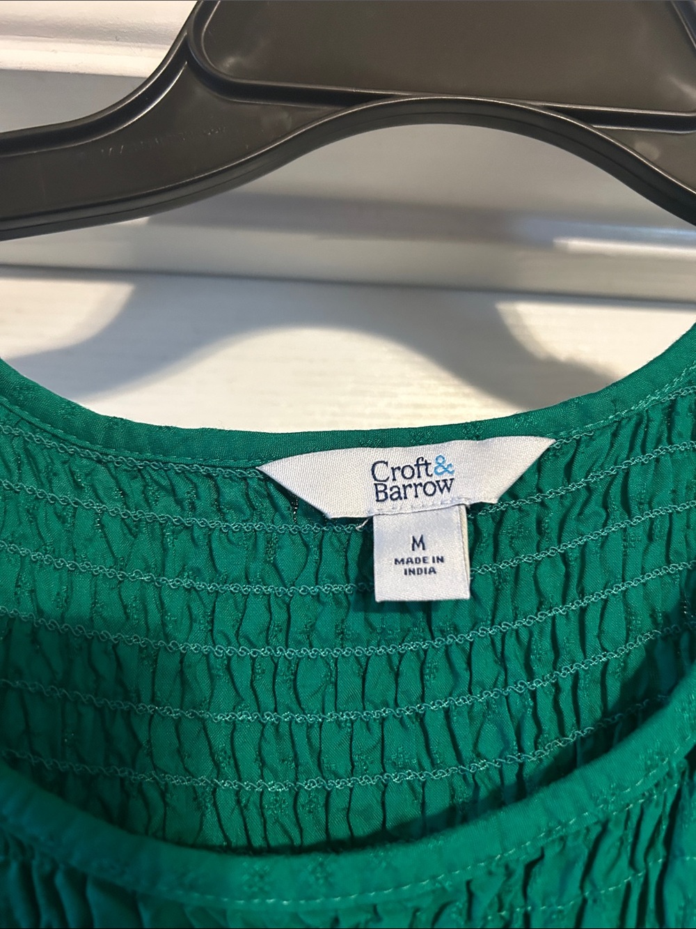 Croft & Barrow Green Sleeveless Smocked Midi Dress sz M - Picture 2 of 4